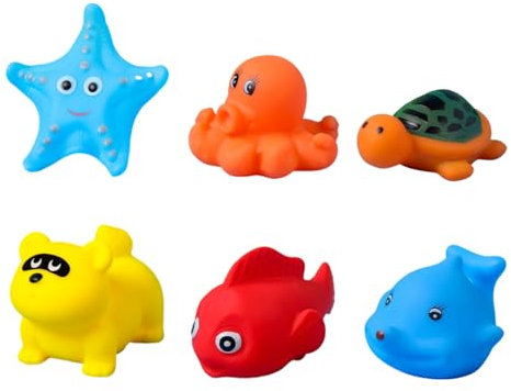 Juguete Baño Bebe, 6 PCS Juguetes de Baño para Bebé, Juguetes Piscina Bebe, Conjunto Juguetes para Baño, Juegos de Red de Pesca de Juguetes de Ducha de Piscina de bañera,para niños