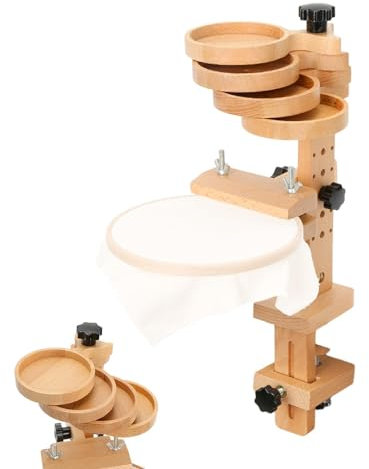 Stickständer aus – 360 Grad drehbarer Stickrahmen, Handnähwerkzeug, verstellbarer Stichrahmen, Halter, Stickrahmen für Nähprojekte