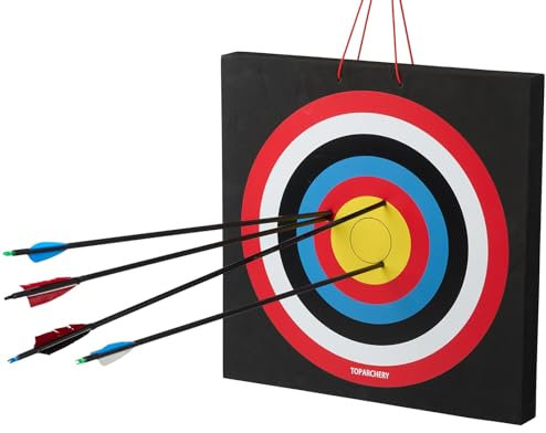 Toparvhery Bogenschießen Zielscheibe Eva Zielscheiben 50X50cm für Compoundbögen und Recurvebögen Bogenschießentraining im Freien