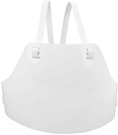 POENVFPO Fencing Chest Guard Protector, Men's Chest Plate Breathable Design Portable Fencing Equipment Gear with Adjustable Strap (L)