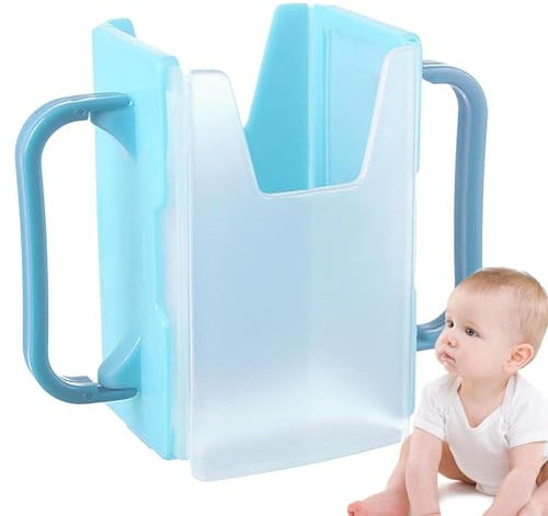 Support pour sac à jus – Support de boîte à lait sans pression | Longueur réglable sans support pour boîtes à lait, sac de transport portable anti-déversement | Idéal pour la maison, la voiture