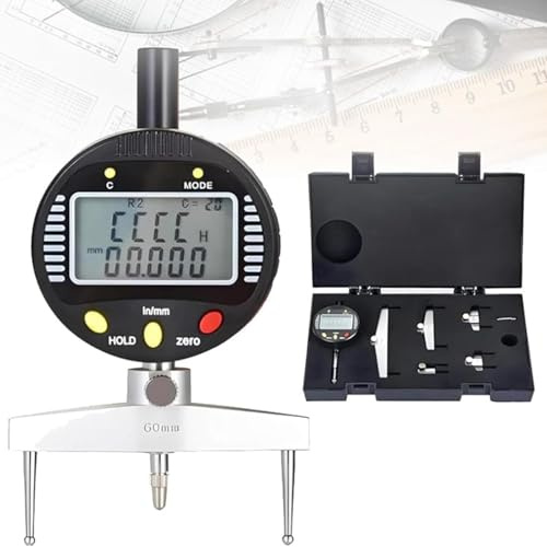 Jauge de rayon numérique, outil de mesure électronique intérieur extérieur de haute précision avec 5 mâchoires interchangeables pour indication de rayon de précision