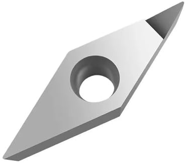 1 Pz VCGW160402 VCGW160404 VCGW160408 Inserto In Lega Di Alluminio PCD VCGW Fresa Per Tornio CNC Ad Alta Precisione PCD Per Alluminio E Rame Utensili Per Tornio(VCGW160404 PCD)