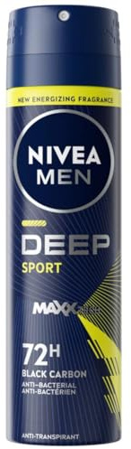 6er Pack - Nivea Men Deospray MAXXTech (72H) – Deep Sport – 150 ml