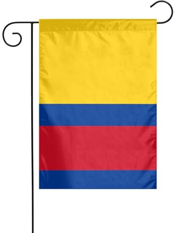 WHJSHOP Drapeau de la Colombie - 30,5 x 45,7 cm - Pour décoration de cour - Largeur de poteau de 3 cm (drapeau uniquement, mât non inclus)