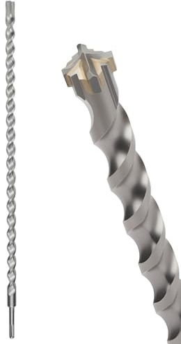 MOXPIFY Punta per trapano per muratura, 18 mm, lunghezza 600 mm, punta per trapano SDS per cemento armato, muri di mattoni, gambo SDS Plus (18 mm x 600 mm)