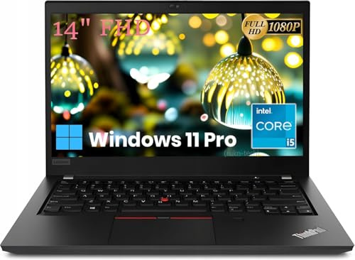 Lenovo ThinkPad T490 Laptop, 14 Business Laptop, Intel Core i5-8265u, 8GB RAM, 256GB SSD, Type-C, HDMI, QWERTY Keyboard, Windows 11 Pro (Renovated)