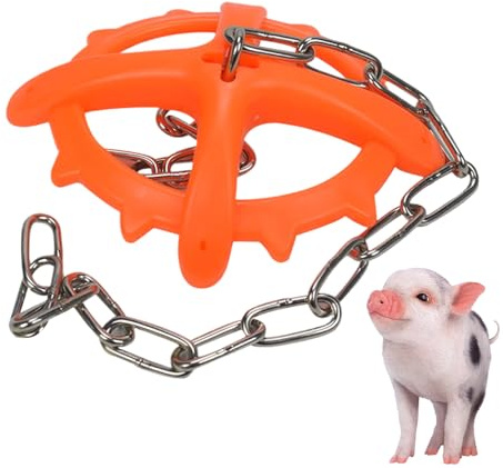 Kauspielzeug Für Haustiere - Nutztier Absetzspielzeug Zur Entwöhnung Für Kälber, Lämmer Und Ferkel | Beschäftigungsgerät Mit Kette Für Haushalt Zuchtszenen & Fütterungsstimulation