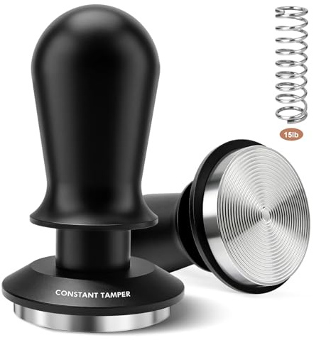 PHILORN Espresso Tamper 58mm mit 3 Feder Auto Rebound | Kaffee Tamper für Siebträgermaschinen, Barista Zubehör für Kaffeeliebhaber, Einstiegsstufe & Profi