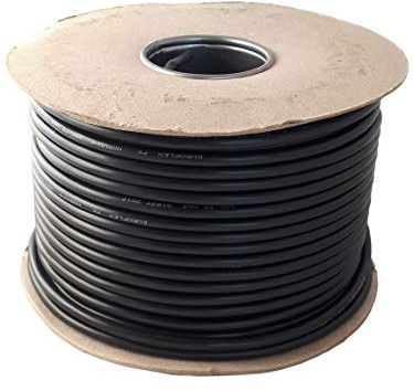 Ali's DIY 3 Core Round Black Flex Flexible Cable 3183Y 1.5 mm - 10 metre Cut Length