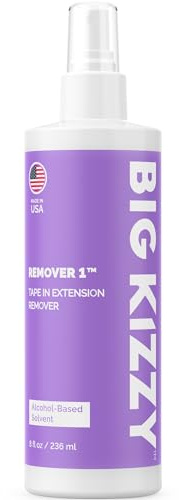 Big Kizzy Tape in Extension Remover Spray - Remover 1 (8oz) - Fastest and Easiest Tape In Remover - Compatible with all Human Hair Extension Tape
