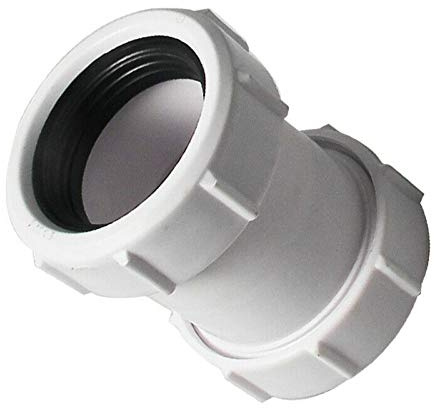 Supertool Connecteur de compression droit en PVC pour baignoire, évier de cuisine, bac de douche, pièces humides 1,27 cm 40 mm