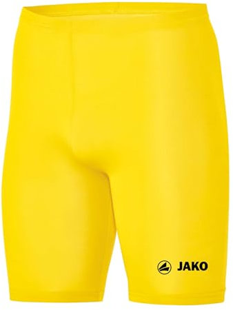 JAKO Unterziehhose Kinder Tight Basic 2.0 Citro 140 - Elastische Fahrradhose Kinder aus Polyester, Radlerhose Kinder mit elastischem Bund, Thermohose