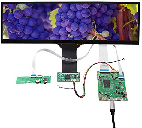 VSDISPLAY 12.6 12.6inch 1920x515 NV126B5M-N41 IPS Touchscreen and Type C HDMI LCD Controller Board