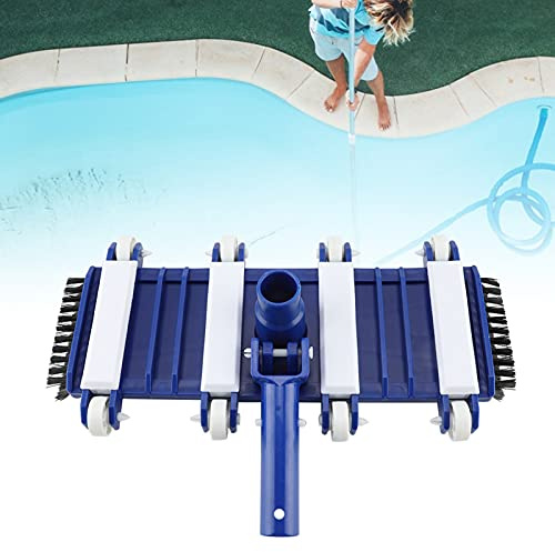 Cabezal de Vacío para Piscina con Cepillo Suave de Limpieza Compatible con Manguera 1.5 Pulgadas y Poste 1.25 para Estanque Acuario