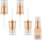4 Packs Foundation Pump Replacement Gold Cosmetic Liquid Pump Plastic Air-less Makeup Pump for Estee Lauder Double Wear Foundation Bottles