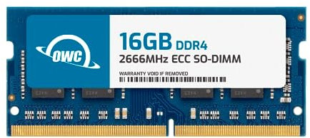 OWC 16GB DDR4 RAM Compatible with Synology DiskStation DS723+ and DS923+ NAS System 2666MHz PC4-21300 CL19 ECC Unbuffered SODIMM 2Rx8 1.2V Memory Upgrade