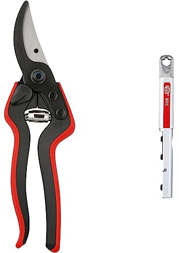 FELCO 160L Gartenschere (Schnitt-ø 25 mm & Multifunktionswerkzeug (zum Schärfen, Schleifen, Einstellen, für Gartenscheren, Schleifwerkzeug für Gartenwerkzeug) FELCO 905