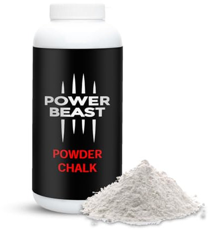 POWER BEAST Flasche mit Chalk Powder, Kletterkreide, Magnesiumkreide, Boulder Chalk, Kletterkreide Bouldern, Klettern, Fitness, Cross Training, Gym, Turnen, Calisthenics, Gewichtheben, Poledance.