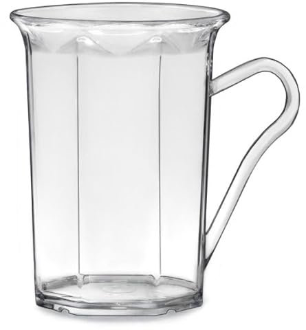 benderstore Kaffeebecher mit Henkel 200 ml 4er Set | Kunststoff Polypropylen | Mehrweg | Cremeweiß | Grün | Schwarz (kristallklar)