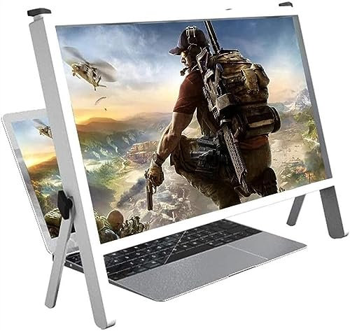 MOOWI Lupe mit Halterung Laptop-Bildschirmlupe, Gaming-Video-Monitor-Lupe, Verstärker-Halterung for Telefon-Laptop, ultraklare Blu-Ray-3-fache Vergrößerungslinse