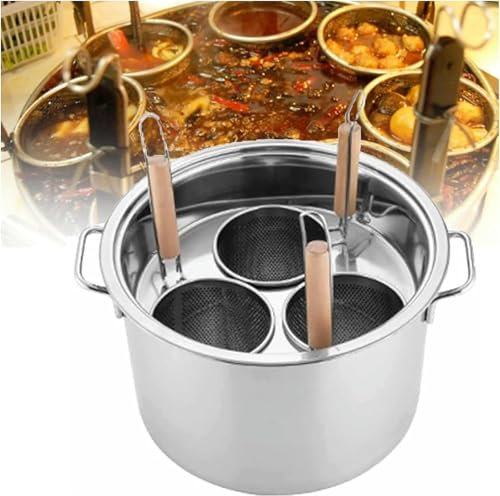 Pasta Pots Stainless Steel Pasta Pot, Steamer for Cooking, Spaghetti Pot, Stock & Pasta Pots Multipots, Steamer Set with Basket with Lid, Induction Compatible