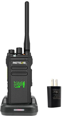 Retevis NR30D DMR Radio Portative, étanche IP67, 2800 mAh, Talkie-Walkie Numérique avec Suppression du Bruit, Compatible avec AES256 pour Sauvetage en Extérieur (Lot De 1)
