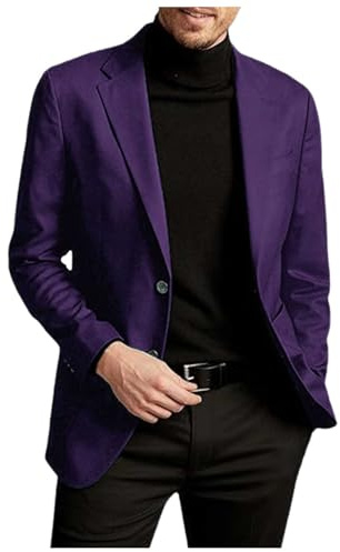 Giacca da uomo, leggera, sportiva, giacca sportiva, blazer, taglie grandi, slim fit, sportiva, in tinta unita, da lavoro, da lavoro, da uomo, per autunno, inverno