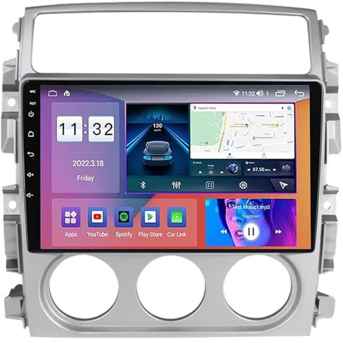 Generico Autoradio Android 12.0 per su-Zuki Liana 2004-2013 Navigazione GPS Satellitare 9'' Touchscreen Lettore Dvd Multimediale Ricevitore FM BT con 4G 5G WiFi SWC DSP Carplay M100S