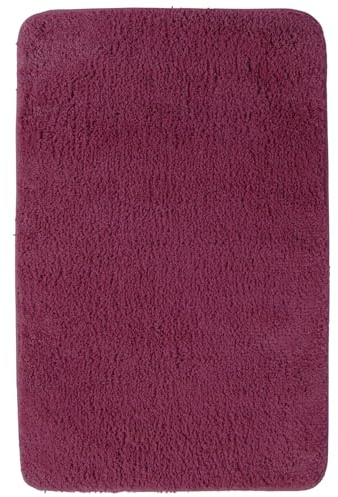 NYVI Badematte NYVISpa Lasalle XXL 70x120 cm Lila Rechteckig - Badezimmerteppich - rutschfest, Saugfähig, Schnell Trocknend, Fußbodenheizung geeignet, Oeko-TEX, Waschbar, Weich