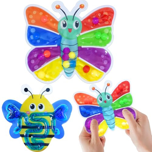 AEYAKA Gioco di ordinamento Montessori per Bambini, Giocattolo educativo motorio con Farfalla e Ape, Giocattolo da Viaggio pedagogico, 3-5 Anni