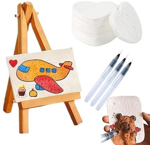Hogvinnatil Schaum-Textur Mal-Set,Magisches Schaumstruktur Mal-Set - Schwammmarker zum Basteln, Zeichnen, Schulaktivitäten und Kinderfesten