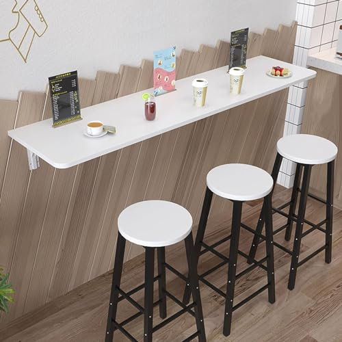 Heavy Duty Folding Shelf Brackets - Wall Mounted Drop-Leaf Dining Table Space-Saving Foldable Kitchen Bar Table Versatile Wall Hanging Work Desk (Size: L70xW40cm/L28xW16in)