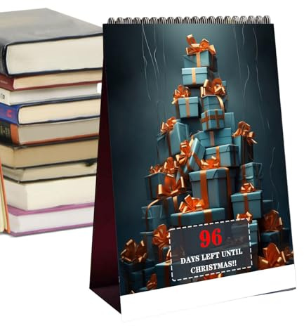 Calendario 'Avvento – Calendario antistrappo per tavolo di Natale, decorazioni stagionali di dicembre per ufficio, camera da letto, studio, finestra