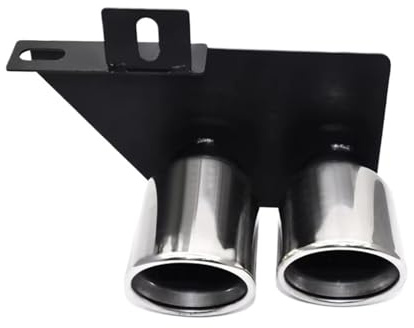 Tailpipe Modification Dual Decorative Exhaust Tip For BMW F10 F11 520 530 525 528 Bumper Exhaust Pipe Tip Tailpipe Exhaust Tip Trim