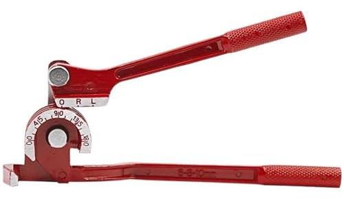 Rörböjare rör böjare tungrör 3 i 1 90°/180° 6 mm/8 mm aluminium koppar stål bränslebromslinjer manuellt böjningsverktyg (180 grader - cm)