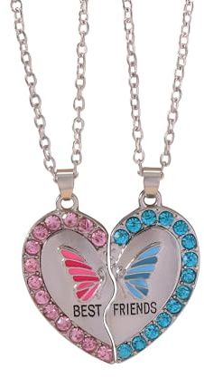 Accessoire magnétique pour femmes et hommes, pendentif cœur demi-amant, meilleurs amis, Couple magnétique, collier de connexion, vacances