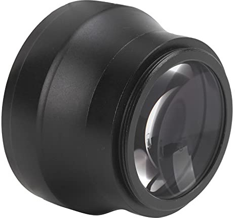 Keenso Lente Adicional Gran Angular de Aleación de 0,45x para Cámara, Vidrio óptico de Alta Transmitancia, Ligero, para Entusiastas de la Fotografía