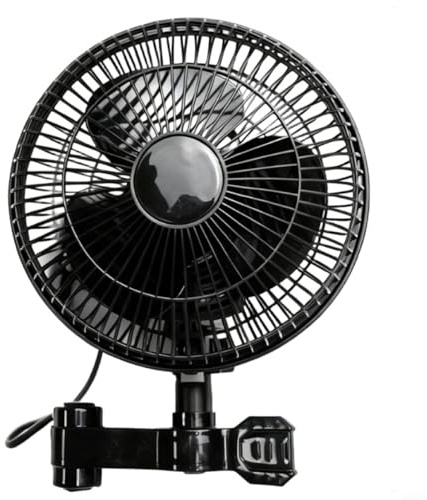 Sileduove Ventilatore per la crescita delle piante, ventilatore oscillante con clip per tenda da coltivazione con impostazioni di velocità regolabili, angolo verticale di 120 °