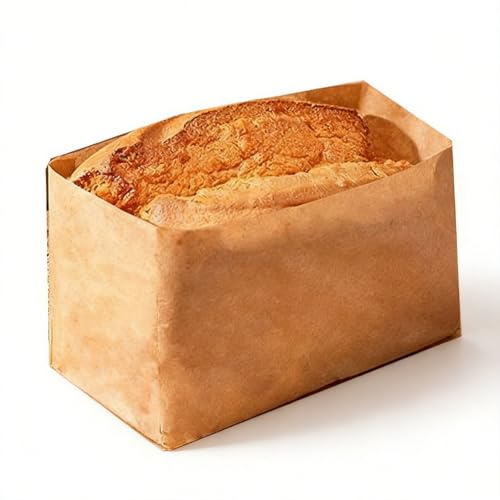 Introti 50 hojas de papel para hornear pan, papel de pergamino antiadherente para hornear pan tostada sándwich