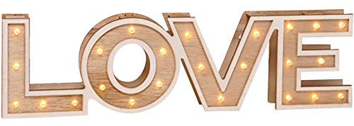 Haushalt International LED Stimmungsbeleuchtung Love Dekorakton Deko-Schriftzug 54843