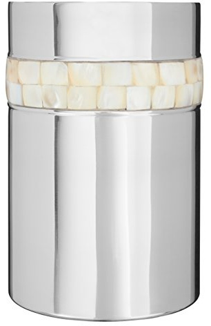 Premier Housewares – Enfriador para Botellas de Vino con diseño de Madre de Incrustaciones de Perla, Color Plateado