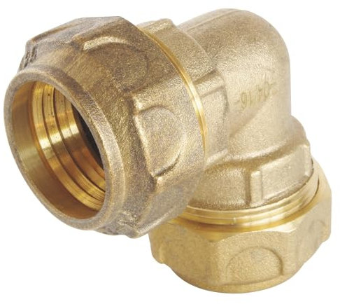 SOMATHERM PER VOI - Parità di ottone gomito per D25 tubo in PE - Serraggio esterno