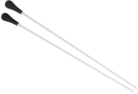 15.16 Length Silver Fibre Glass Music Conductor's Orchestra Choral Conductor Wand Pack of 2