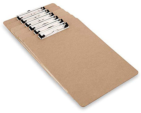 KAV Klemmbretter aus Holz, A4, A5, robust, 10 Stück A4