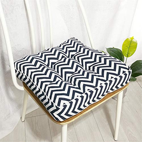 Treer Stuhlkissen Bequeme 10cm Polsterauflage Auflage für Stühle Bänke in Haus und Garten Sitzkissen Sitzauflage Gartenkissen Bequeme Sitzpolster (Welligkeit,45x45x10cm)
