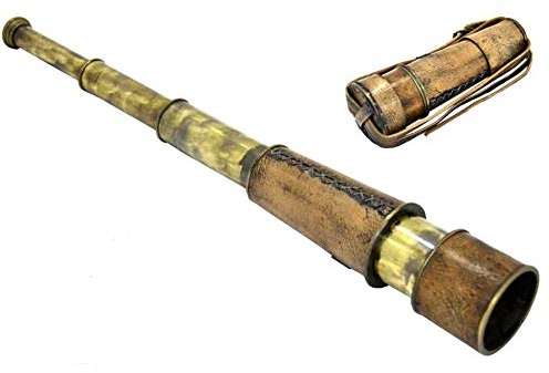 Nautisches Messing-Teleskop im nautischen Antik-Stil, Größe 45,7 cm lang