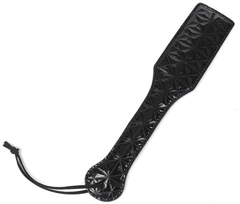 NA Faux Leather Paddle Whips,Horse Crop,PU Leather Black Horse Riding Crop,Riding Paddle for Horse Daily Training