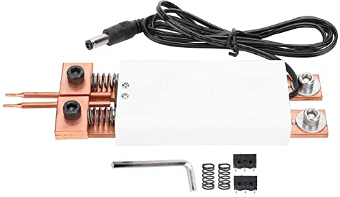 Punktschweißstift DIY Handpunktschweißer für Zuhause Industrielles Punktschweißen DC4-12V ≥800A Automatischer Auslöser mit ABS Messing Material