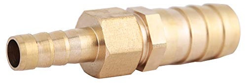 KIMISS Conector Reductor de Cola de Púa de Manguera de Latón -, Conexión Rápida, Duradero Ma L - 8 Mm a 16 Mm (8-19mm)